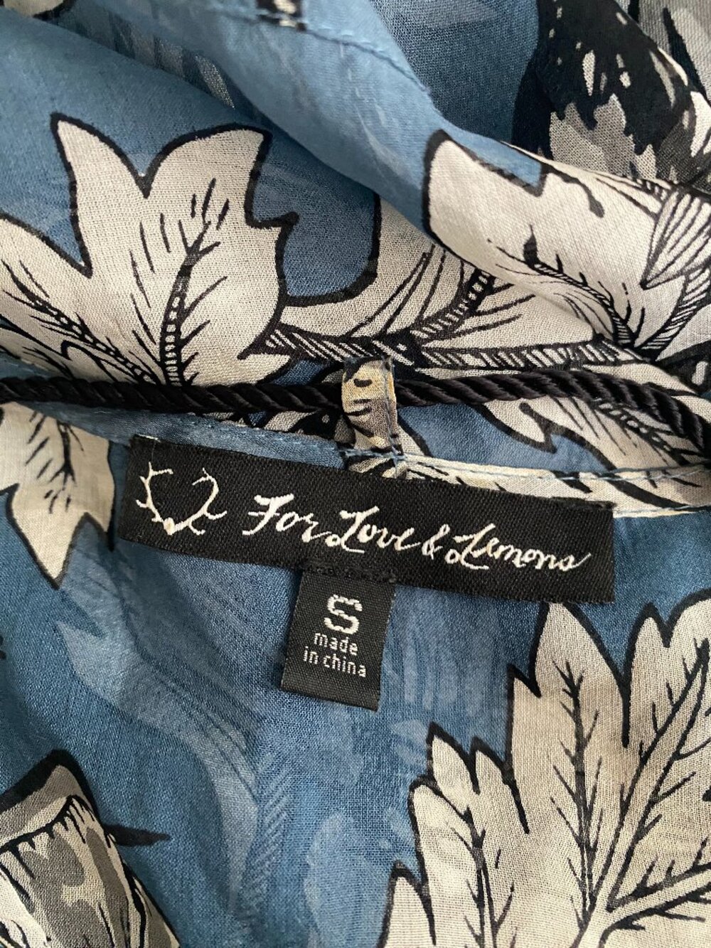 For Love & Lemons 🍋 | RARE Santa Rosa Maxi Dress in Vintage Blue Floral - Picture 16 of 16